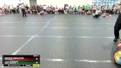 84 lbs Round 1 (6 Team) - Weston Middleton, Elite Misfits vs Liam Burgett, Finger Lakes Elite