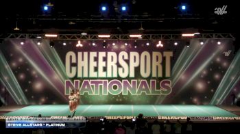 Strive Allstars - Platinum [2026 L2 Junior - D2 - Small - A Day 1] 2026 CHEERSPORT National All Star Cheerleading Championship