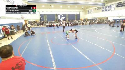 106 lbs Champ. Round 2 - Atticus Tran, Brea Olinda High School vs Noah Reyes, San Pedro