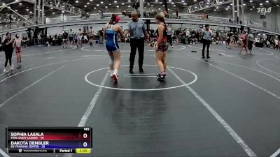 145 lbs Placement (4 Team) - Sophia LaSala, FIWC Sassy Lassies vs Dakota Dengler, D3 Training Center