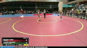 120 lbs Champ. Round 1 - Carson Melendy, Churchill County vs Draven Johns, Caldwell