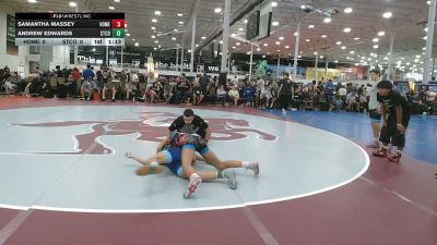 102 lbs Semifinal - Samantha Massey, Homegrown - HSC vs Andrew Edwards, State College - HSC