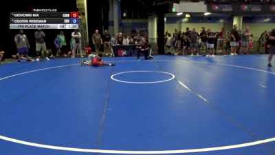 80 lbs 7th Place Match - Giovonni Nix, Englewood Live Wire Wrestling Club vs Colton Wiseman, Contenders Wrestling Academy