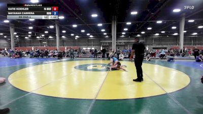 140 lbs Rr Rnd 4 - Katie Koehler, PA West Black - GHSE vs Mayanah Cabrera, Doughgirls - GHSE