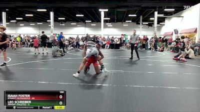 130 lbs Round 7 (8 Team) - Isaiah Foster, Dynasty Ruthless/U2 vs Leo Schreiber, Armory Athletics