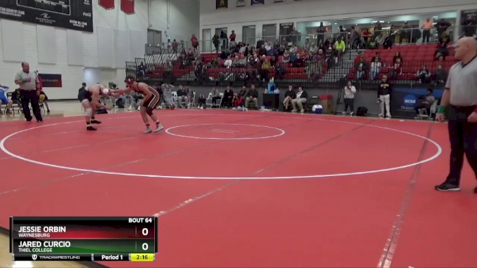 184 lbs 1st Place Match - Jessie Orbin, Waynesburg vs Jared Curcio ...