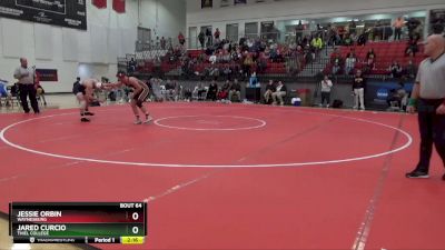 184 lbs 1st Place Match - Jessie Orbin, Waynesburg vs Jared Curcio, Thiel College