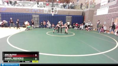 65 lbs Cons. Round 3 - Gabriel Greenfield, Mountain Man Wrestling Club vs Jens Blickle, 208 Badgers