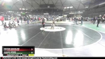 100 lbs Champ. Round 2 - Kaison Aparis, Federal Way Spartans Wrestling vs Payton Graveline, Mat Demon Wrestling Club