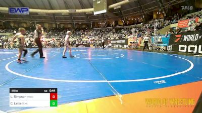 85 lbs Round Of 16 - Lincoln Simpson, South Hills Wrestling Academy vs Cole Latta, Texas Elite