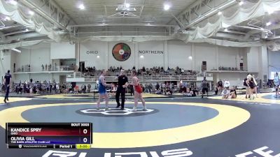 125 lbs Round 1 - Kandice Spry, Ohio vs Olivia Gill, The Barn Athletic Club LLC