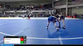 75 lbs Semis (4 Team) - Damon Mann, Kasson-Mantorville vs Michael Weaver, Worthington