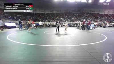 B3A-106 lbs Quarterfinal - Dawson Back, Verdigris vs Garrett Short, Blackwell