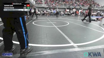 76 lbs Quarterfinal - Zavion Love, Pitbull Wrestling Academy vs Kason Wolfe, Keystone Kids Wrestling Club