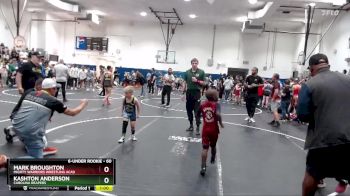 60 lbs Round 1 - Kashton Anderson, Carolina Reapers vs Mark Broughton, Mighty Warriors Wrestling Acad