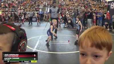 47 lbs Quarterfinal - Kayson Canann, Mat Rats vs Jace Amspaugh, Anna Youth Wrestling