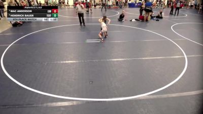 8U - L 5th Place Match - Mac Anderson, Elk River Wrestling vs Hendrick Bauer, Tri-City United Titans