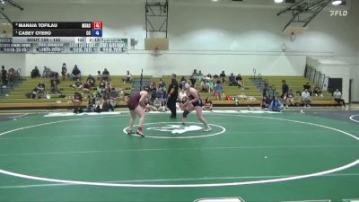 145 lbs 1st Place Match - Casey Otero, Cerritos College vs Manaia Tofilau, Mt. San Antonio College