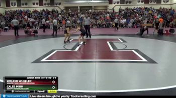 J-6 lbs Semifinal - Walker Wheeler, Waverly Area Wrestling Club vs Caleb Mihm, Denver Wrestling Club