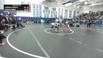155 lbs Cons. Semi - Sophia Gomez, Northview vs Kristina Arevalo, Foothill (Santa Ana)