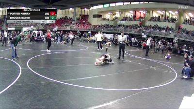 70 lbs Cons. Round 4 - Porter Kinnan, Cozad Wrestling Club vs Brooks Bayer, Howells-Dodge