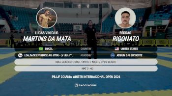 Lucas vs Esdras 2026 PBJJF Goiania Winter International Open