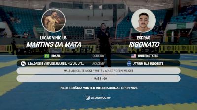 Lucas vs Esdras 2026 PBJJF Goiania Winter International Open