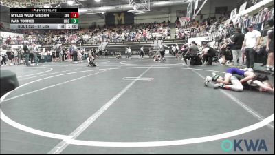 61 lbs Quarterfinal - Myles Wolf Gibson, Shelton Wrestling Academy vs Ivan Torres, Chickasha Youth Wrestling