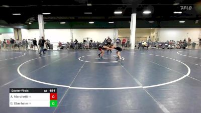 105 lbs Quarterfinal - Alex Marchetti, PA vs Gabe Oberheim, PA