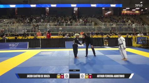 Arthur Ferreira Agostinho vs Jacob Castro De Souza 2025 Pan Kids Jiu-Jitsu IBJJF Championship