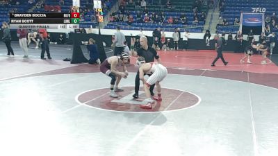 126 lbs Quarterfinal - Brayden Boccia, Milford vs Ryan Scott, Lowell