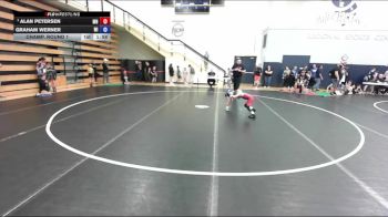 49 lbs Champ. Round 2 - Alan Petersen, MN vs Graham Werner, WI