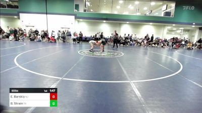 90 lbs Round Of 16 - Elijah Barskiy, NJ vs Bronson Strain, TN