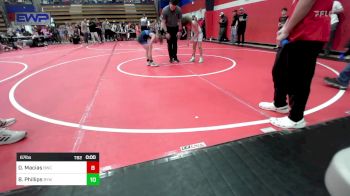 67 lbs Quarterfinal - Stetson Rutherford, Grove Takedown Club vs Daxton Deckard, Raw Wrestling Club