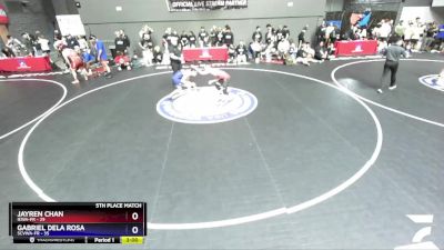 120 lbs Placement Matches (16 Team) - Lucas Carbajal, IEWA-FR vs Davon Walker, SCVWA-FR