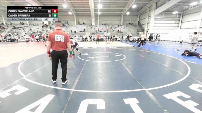 113 lbs Consi Of 16 #1 - Cohen Swoveland, ME vs Caden Barbera, RI