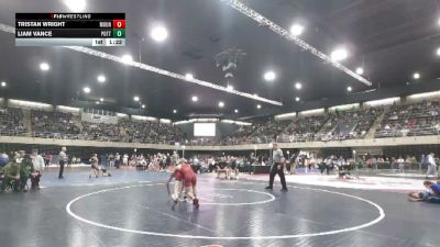 120 lbs Round Of 16 - Tristan Wright, Mount Holly Springs vs Liam Vance, Pottstown