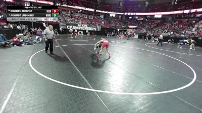 113 lbs Champ. Rd Of 16 - August Lubinski, West Bend West/East vs Broden Butzke, Neenah
