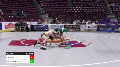 133 lbs Cons Round 1 - John Haubert, Palisades vs Blain Puchalsky, West Perry