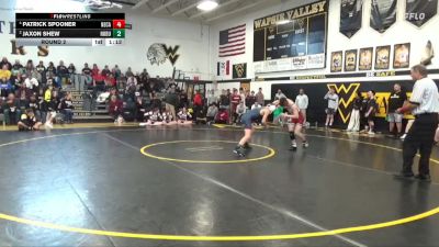 113 lbs Round 2 - Jaxon Shew, North Butler-Clarksville vs Patrick Spooner, Newman Catholic