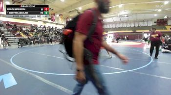 132 lbs Champ. Round 2 - Brayan Aguilar, Perris vs Ruben Herrera, Norte Vista