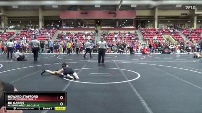 90 lbs Champ. Round 1 - Howard Stafford, Wichita Wrestling Club vs Bo Gaines, Hillsboro Wrestling Club