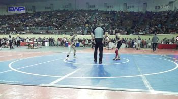 80 lbs Round Of 32 - Walker LaHue, Mustang Middle School vs Kannen Pitmon, Sulphur