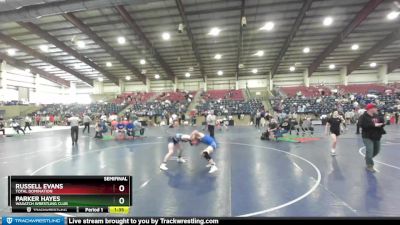 138 lbs Semifinal - Parker Hayes, Wasatch Wrestling Club vs Russell Evans, Total Domination
