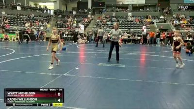 70 lbs Cons. Round 3 - Kael Schindler, Team Valley vs Logan Cooling, WRATH