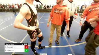 118 lbs Quarterfinal - Gabe Roberge, Smittys Barn vs Blake Ploss, Newport Youth Wrestling