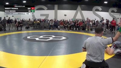 159 lbs Round 2 (6 Team) - Emmitt Thomas, Ohio Gold vs Beau Brown, Steel Valley Renegades Wrestling Club