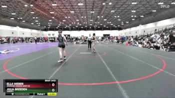 120 lbs Quarterfinal - Ella Weber, Shawnee Mission West HS vs Julia Breeden, Liberty