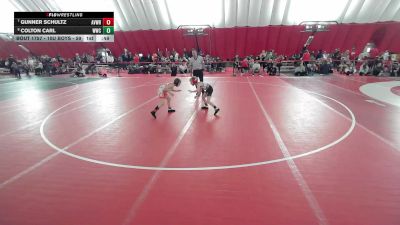 10U Boys - 59 lbs 5th Place Match - Gunner Schultz, Aviators Wrestling vs Colton Carl, Westby Wrestling Club