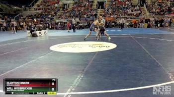 121 lbs Cons. Round 3 - Clayton Hinker, Beulah-Hazen vs Will Mosbrucker, New Salem-Almont